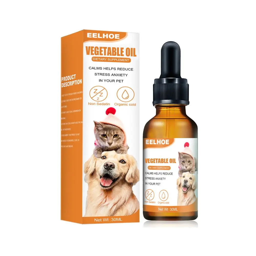 

Масло для домашних животных, овощи для собак и кошек, облегчение беспокойства собак и кошек, конопляное масло для домашних животных, поддерж...