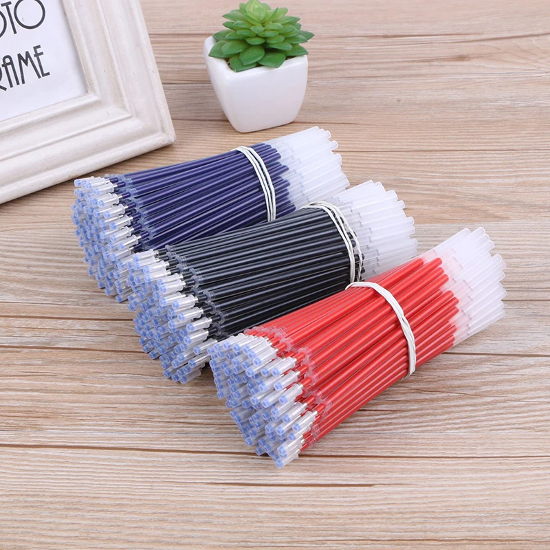 23PCS Gel Pen 0.5mm Black/Blue/Red Ink Bullet/Roller Cap Pulling Design Write Smoothly Writing Stationery | Канцтовары для офиса и