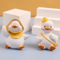 cute little yellow duck resin doll cute gift desktop decoration trinket home decoration accessories figurine miniature figurines