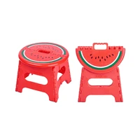whotman wd2918 watermelon foldable baby kids plastic watermelonfolding step stool multi purpose childrens stool fishing chair