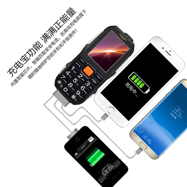 2,4 дюймов дешевый маленький мини Dual Sim мобильный телефон противоударный мощный фонарь Поддержка bluetooth Русская клавиатура MP3 MP4 power Bank
