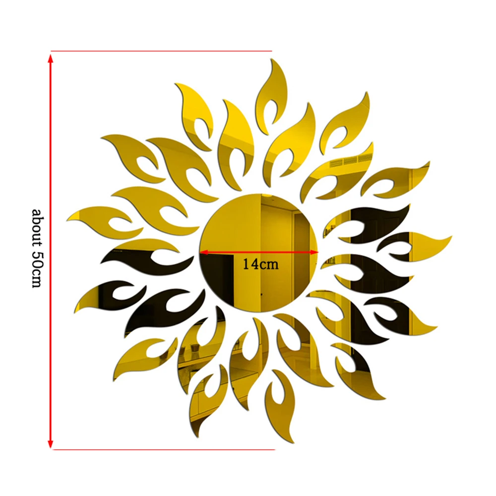 Зеркальная Наклейка на стену 3D фоновая наклейка для телевизора декоративные