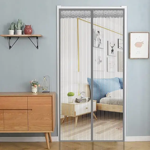 

2021 High-end anti-mosquito magnetic mesh screen door curtain hands-free magnet anti-fly and mosquito curtain summer