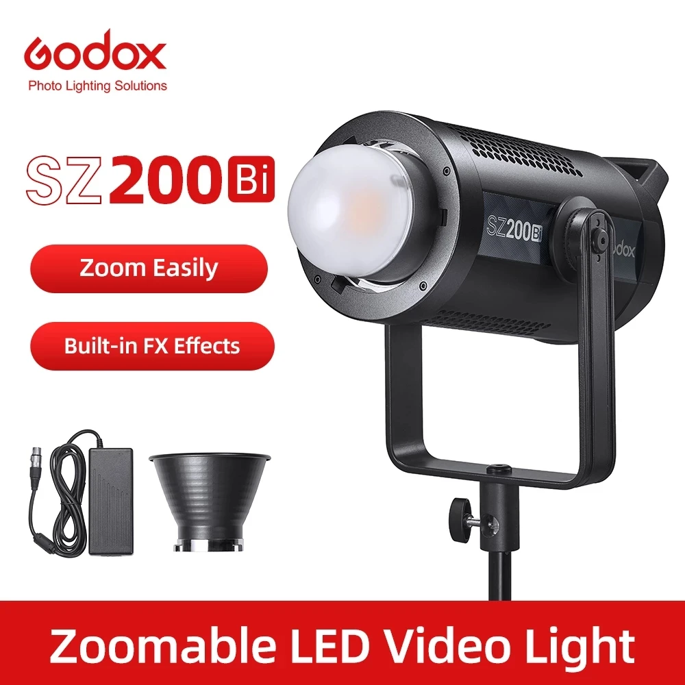 

Newest Godox SZ200Bi SZ200 Bi Bi-Color LED Video Light (2500-6500K, 150W) for tiktok youtube live photography studio PK Aputure