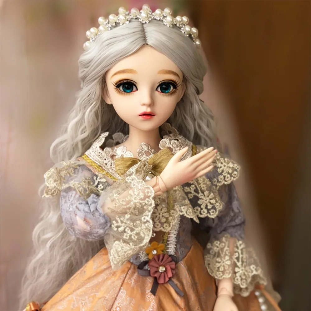 60 см BJD девушка куклы с платьем парики обувь макияж большие глаза ручной работы красивые игрушки 1/3 силиконовая кукла шарнир Кукла реборн девушки