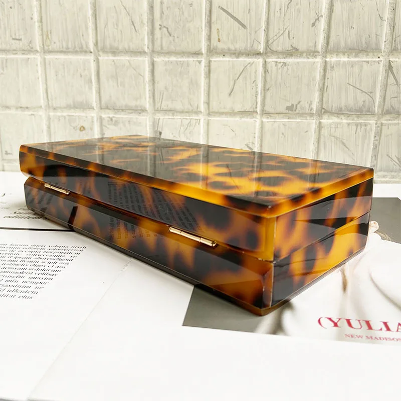 Сумка-мессенджер для девочек акриловая с леопардовым принтом | Багаж и сумки