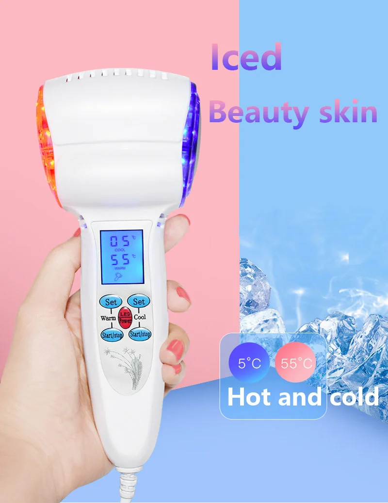 Hot Cold Hammer Shrink Pore Rejuvenation Cryotherapy Skin Lifting Tighten Anti-aging Face Skin Care Beauty Equipment