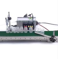 small automatic conveying liquid filling machine automatic conveyor belt single head liquid filling can sense high precision