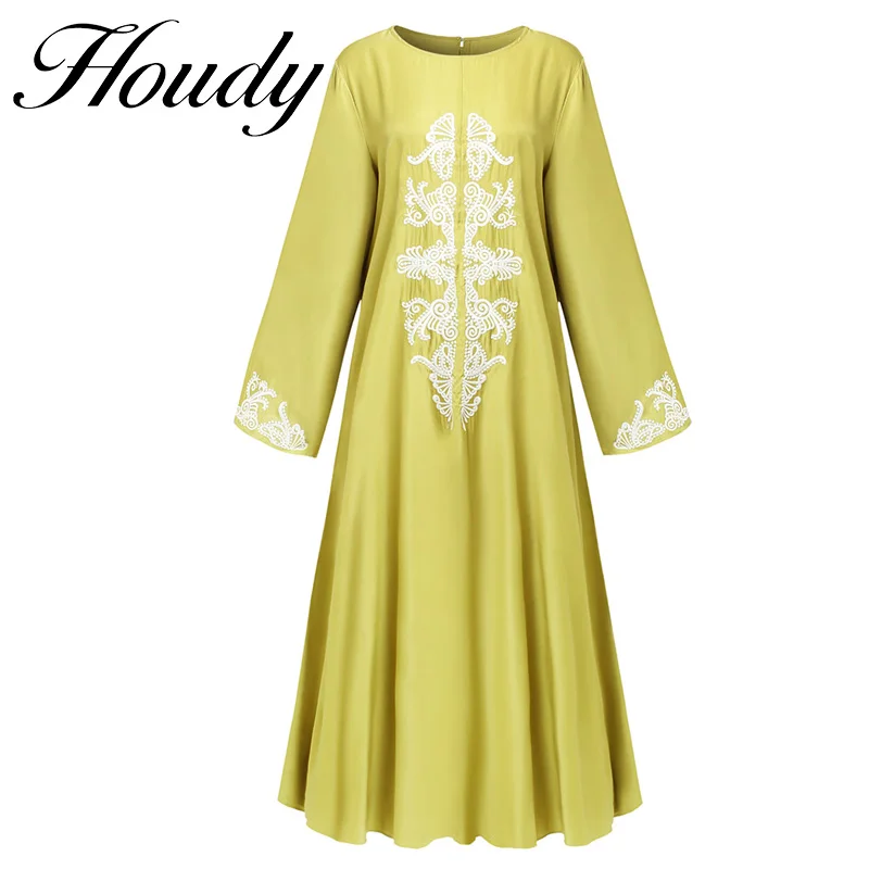 

Spring Autumn New Ladies Dress Fashion Yellow V-Neck Lace Stitching Long Banquet Elegant Slim Horn Long Sleeve Party Dress