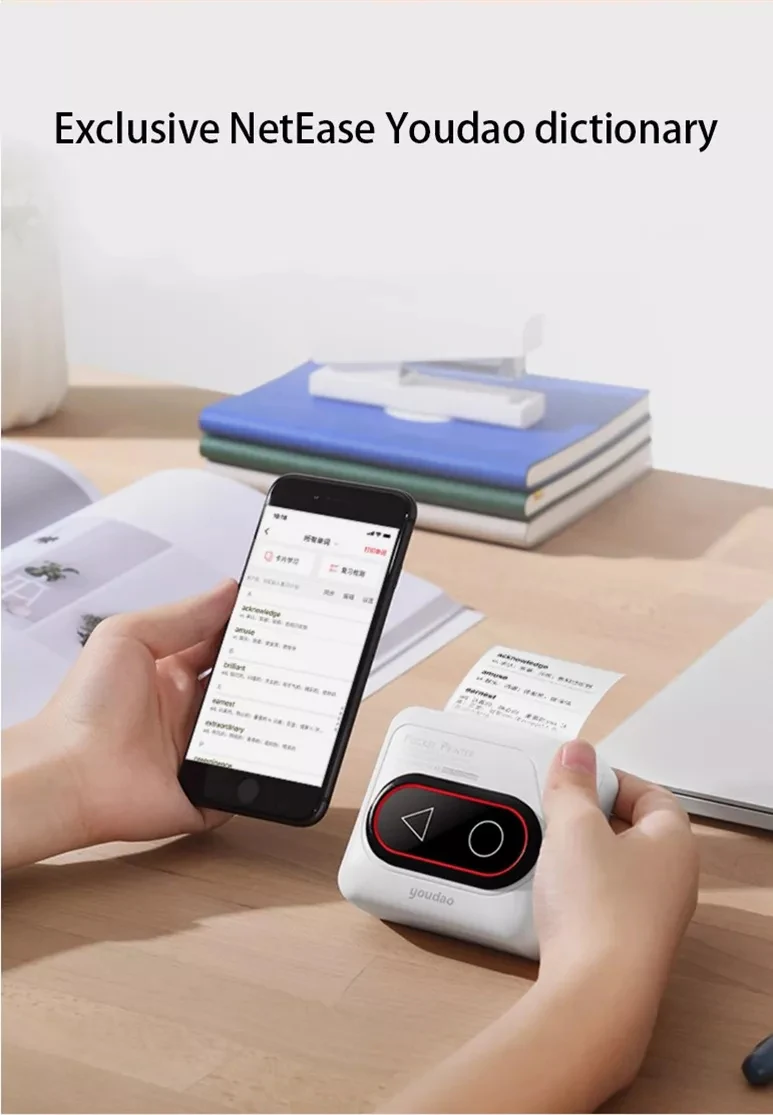 Xiaomi Mijia Youdao G4 карманный портативный принтер термопринтер Bluetooth HD 306 точек/дюйм мини беспроводной термальный фотопринтер
