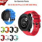 262220 мм, ремешок для наручных часов Garmin Fenix 6 6S 6X Pro 5 5X 5S 5S плюс 3HR 935 силиконовой лентой Fenix6 Fenix5 часы быстроразъёмное соединение ленточная