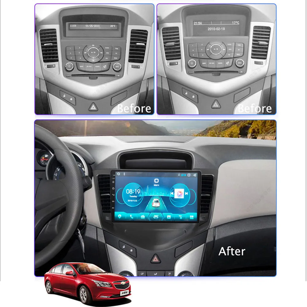Автомагнитола для Cruze Chevrolet 2008-2015 мультимедийный видеоплеер навигация GPS 360
