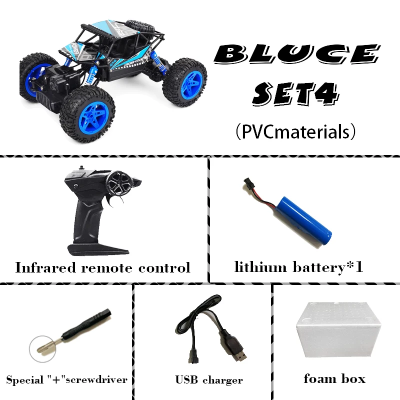 bluce 28 cm 1:18 4wd Радиоуправляемая машина обновленная версия 2,4G Радиоуправляемая машинка с дистанционным управлением игрушки багги грузовики внедорожные Грузовики Игрушки для детей подарок - Цвет: bluce 28 cm
