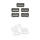 10 шт., резиновые силиконовые ремешки для часов 22 мм