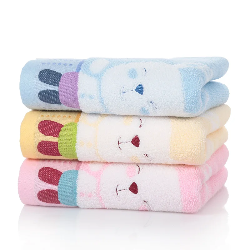 Мультяшные хлопковые детские полотенца для лица квадратный носовой платок