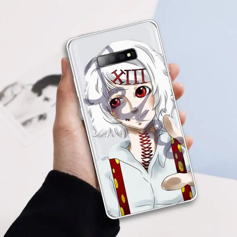 

anime JUUZOU SUZUYA Tokyo Ghouls Phone Case Transparent For Samsung Galaxy A71 A21s S8 S9 S10 plus note 20 ultra