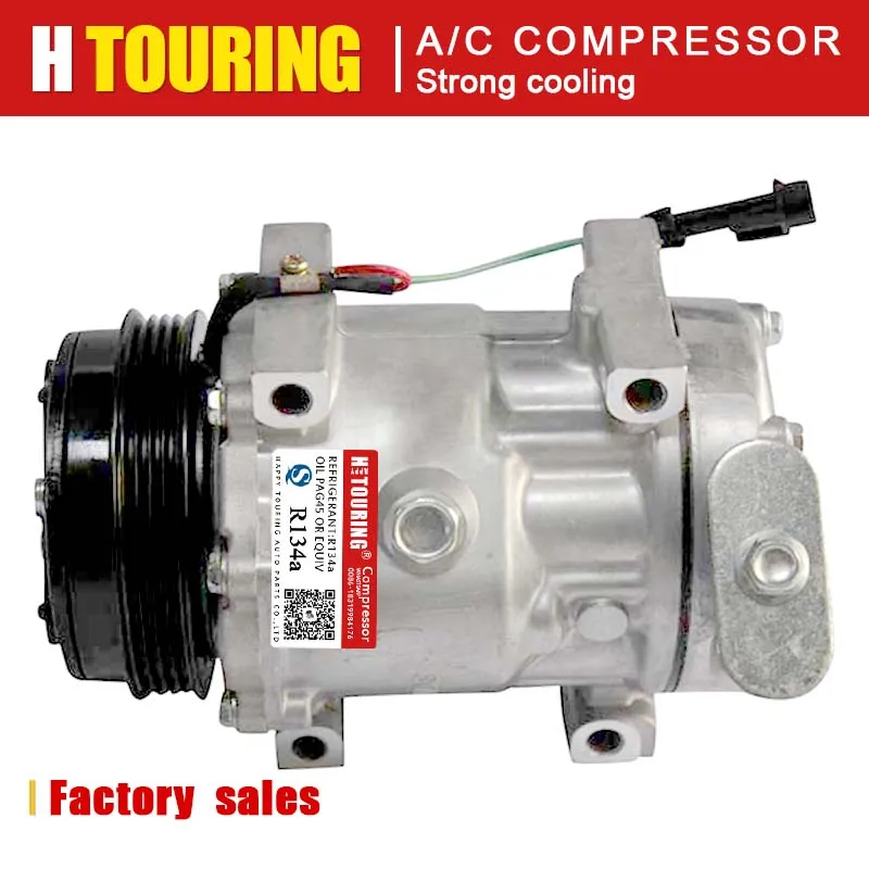 Компрессор переменного тока Sanden SD7V16 для Fiat Ducato Bus Box 2 3 0 kasten Citroen IVECO Ежедневно 504384357