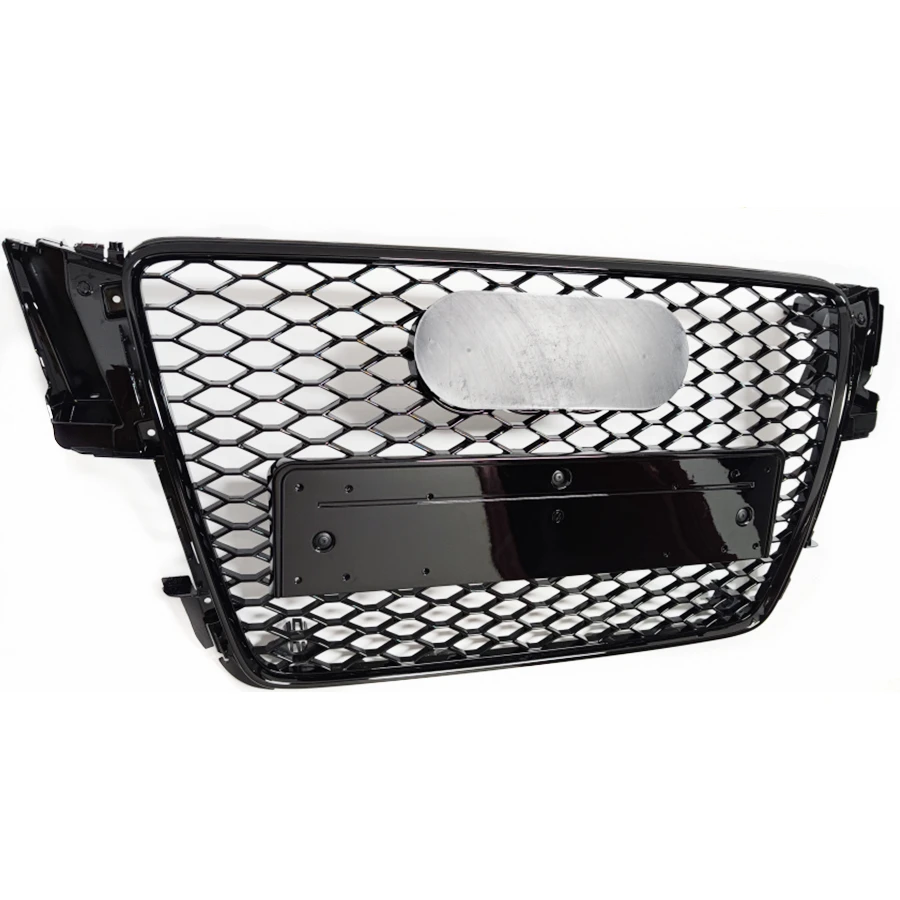 Для RS5 Style Front Sport Hex Mesh Honeycomb Hood Grill Gloss Black For Audi A5/S5 B8 2008 2009 2010 2011|Гоночные решетки| |