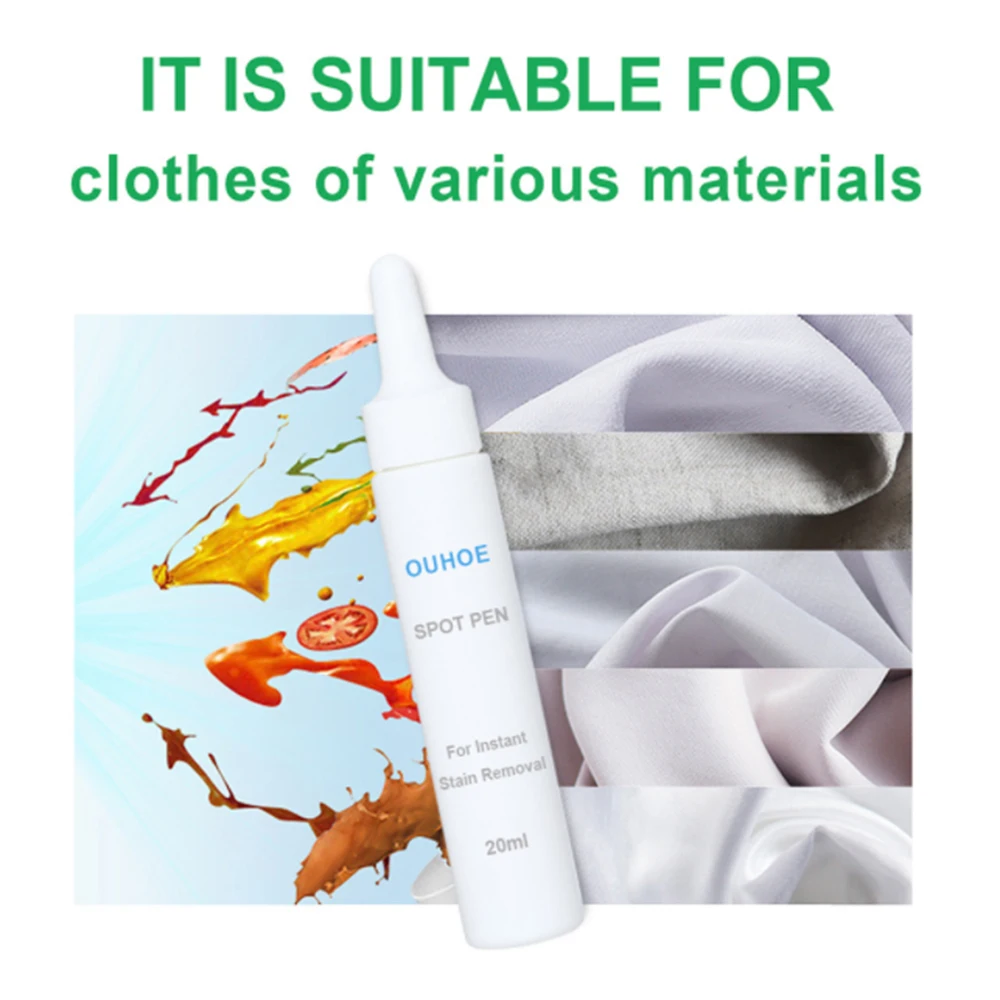 

Clothes Decontamination penwash Free Portable White-Clothes Emergency Oil Stain Removing Cleaning Detergent