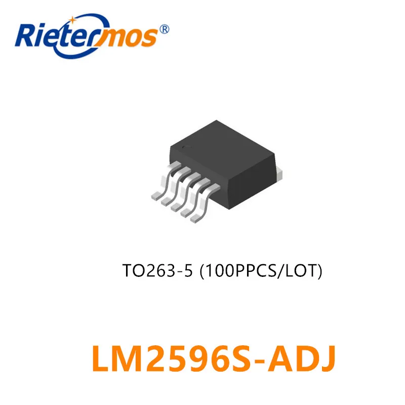 100PCS LM2596S LM2596S-ADJ TO-263-5 Высокое качество | Электроника