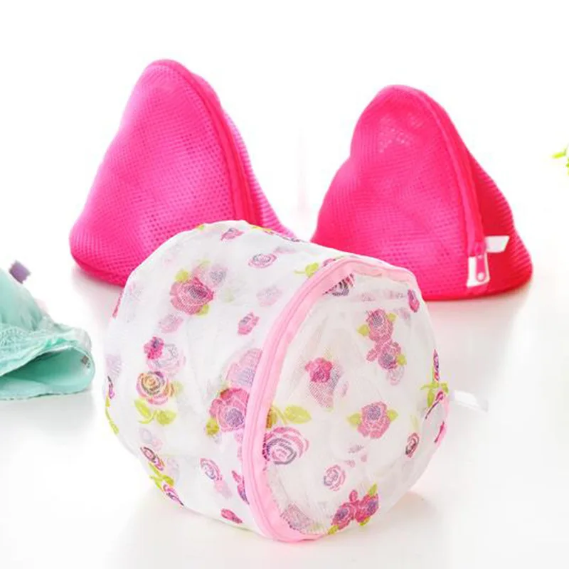 Цветочные мешки для стирки одежды сетчатый мешок бюстгальтеров на молнии