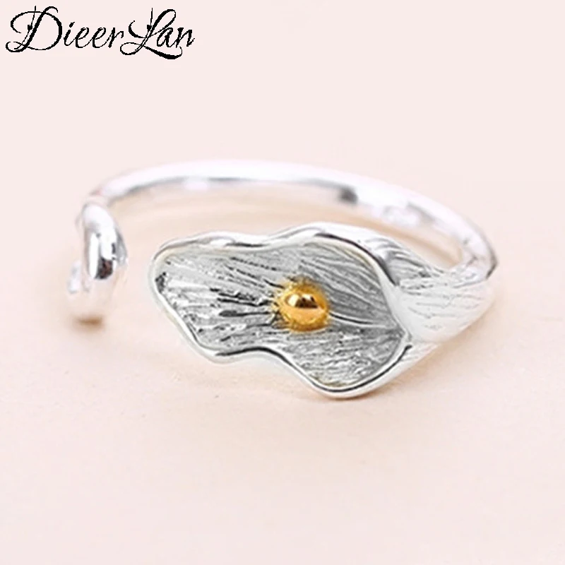 Женское кольцо с большим цветком серебряное 100% | Украшения и аксессуары