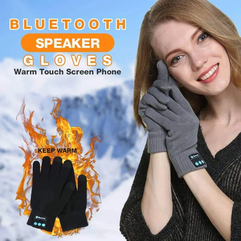 

Теплые перчатки для сенсорного экрана телефона с Bluetooth динамиком