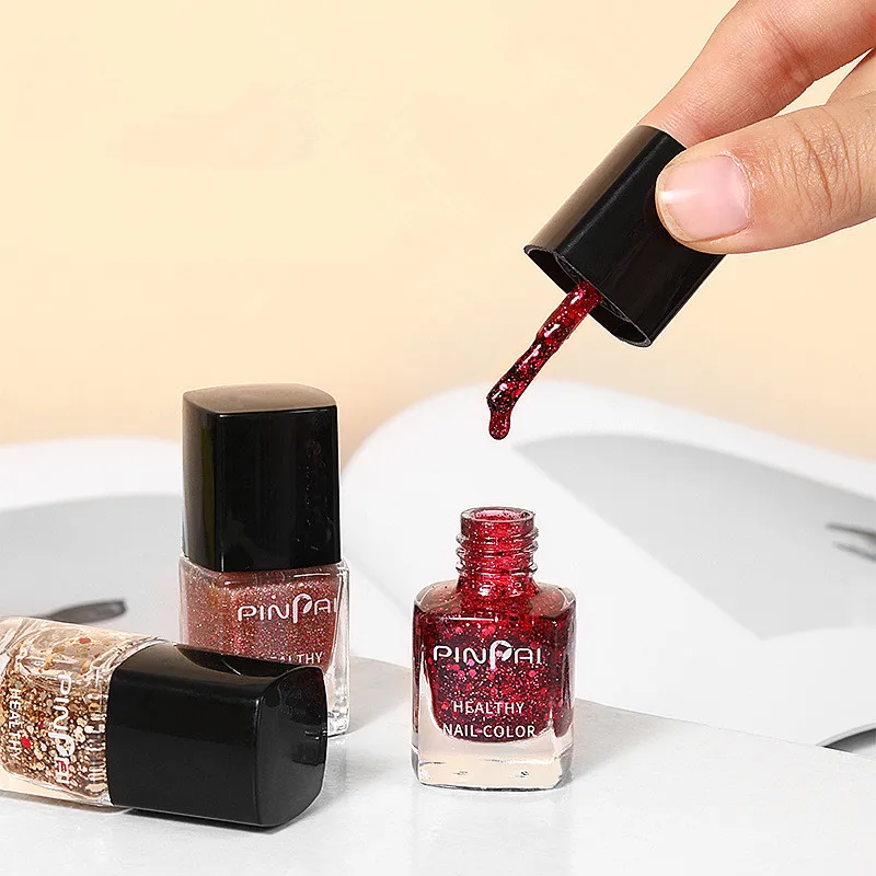 

6ml Nail Polish Pomegranate Red Nail Glitter Shiny Nail Varnish UV LED Nail Lacquer Manicure Nail Art Nails Polish E082