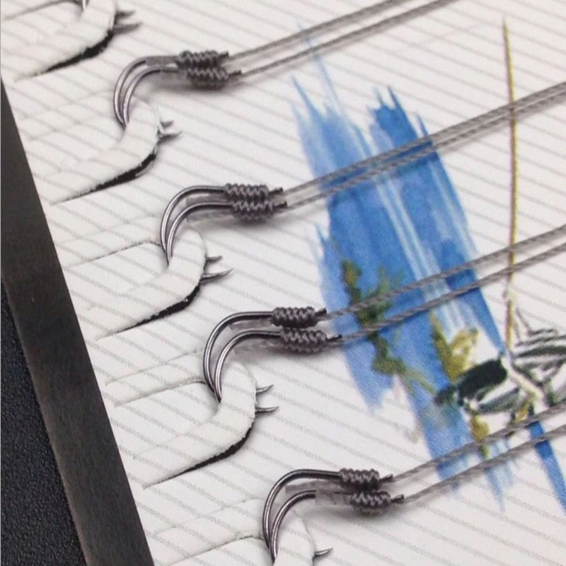 20Pcs/lot Fishing Hook Crank String Japan Series Hooks Freshwater Catch Barbed Single Black Nickel Color Sabiki Fishing Tackle