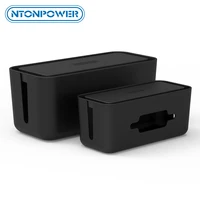 ntonpower cable management box set310138130mm 430180160mm anti dust charger socket organizer network line storage bin