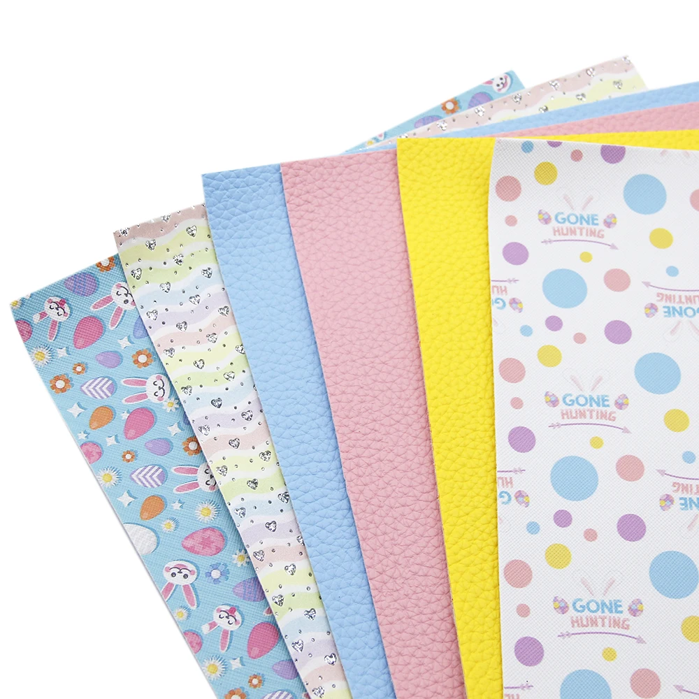 Аксессуары David 6 шт./компл. 20*33 см набор тканей из искусственной кожи с принтом