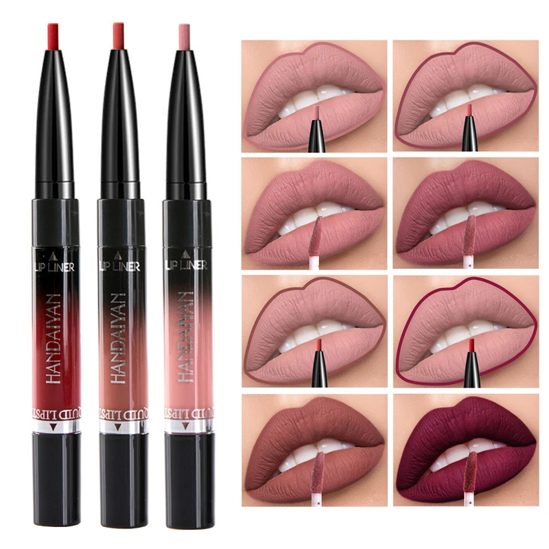 Матовый блеск для губ и ручка набор макияжа пигмент антипригарная чашка телесный