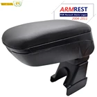 Подлокотник консоли с черным содержанием для Renault Dacia Logan 2004 - 2011 из мягкой кожи 2005 2006 2007 2008 2009 2010
