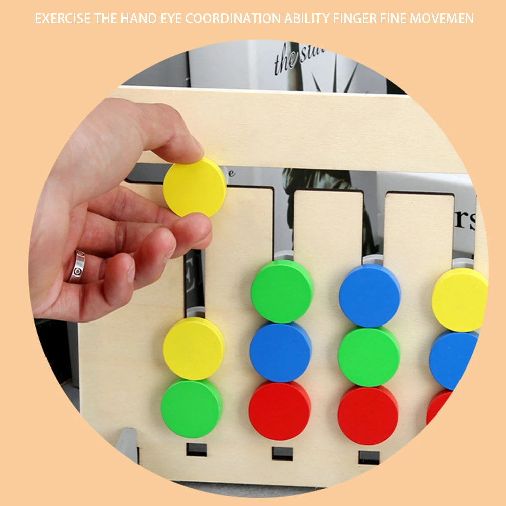 

Teaching Logical Training Fruits Matching Game Gifts Double Sided Home Educational Toys Wooden Interactive Early Learning Kids