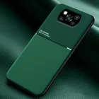 Чехол для Xiaomi Pocophone Poco X3 NFC, автомобильный магнитный держатель, кожаный чехол для Mi Poco X3 Pro PocoX3 GT, силиконовый чехол с рамкой