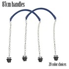 Новинка, 1 пара серебряных длинных одинарных толстых цепочек Obag с металлическим винтом для O-bag, ручка, женская сумка, сумка через плечо