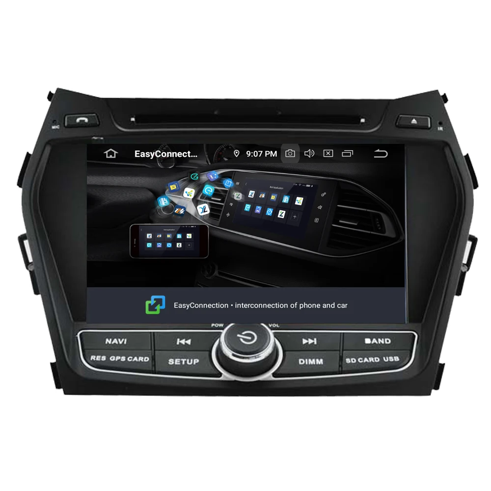 Автомобильная Мультимедийная система RoverOne для Hyundai IX45 Santa Fe Santafe Android 10 0 радио