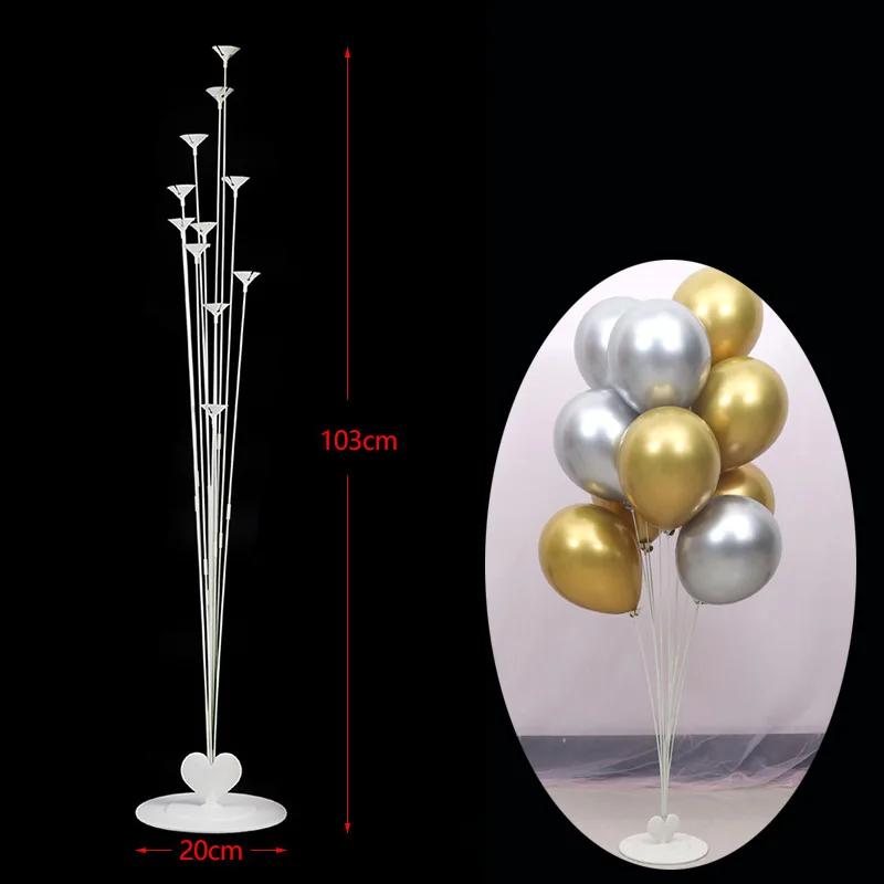 1set Balloon sticks 7/11 воздушный стойки для шаров палка шар стенд держатель Свадебные Конфетти украшения Воздушные шары День Святого Валентина День Валентина воздушные шары вечерние поставки - Цвет: 1set Balloon sticks