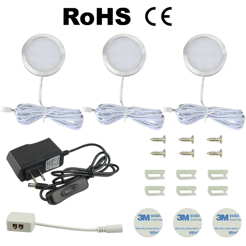 LukLoy светодиодный потолочный светильник для шкафа DC12V винный шкаф с поверхностным