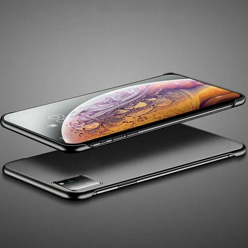 Бескаркасное прозрачное покрытие чехол для телефона iPhone Мода XS Ультра