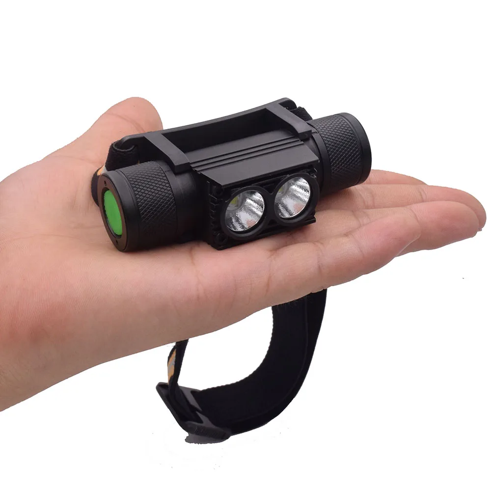 5000LM светодиодный USB XML 2x L2 головной светильник Водонепроницаемый головки вспышки