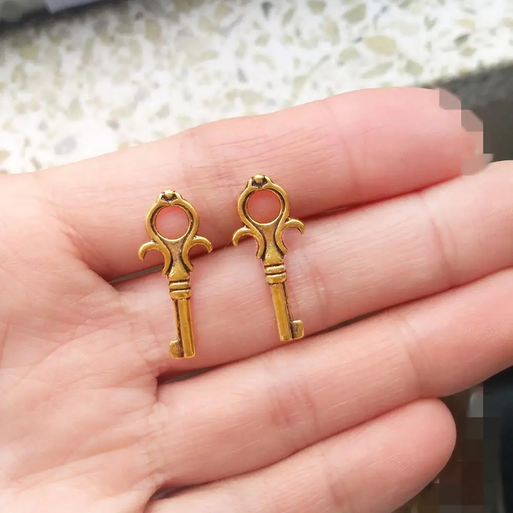 200 шт ювелирные Подвески diy брошь с орнаментом серьги шпильки болтаются 25 мм ключи