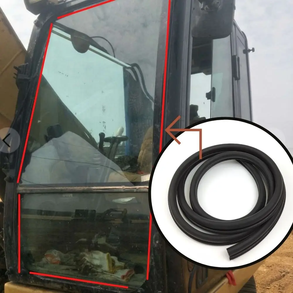 

The Front Glass Adhesive Strip of Excavator Cab is Suitable for Caterpillar E300/320/325/330B/C/D