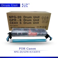 1pc drum unit kit for canon ir155 ir165 ir200 ir1600 ir1610 ir2000 ir2010 gpr 8 npg 20 c exv5 copier spare parts