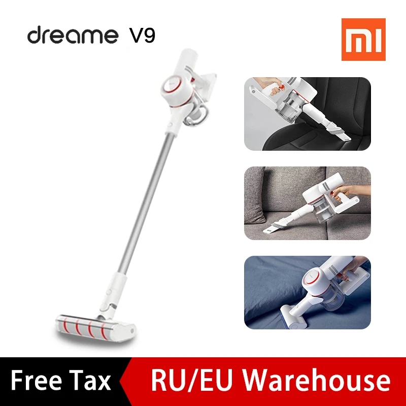 Xiaomi Dreame V9 400 Вт ручной беспроводной пылесос переносной сильный ковер на присосках