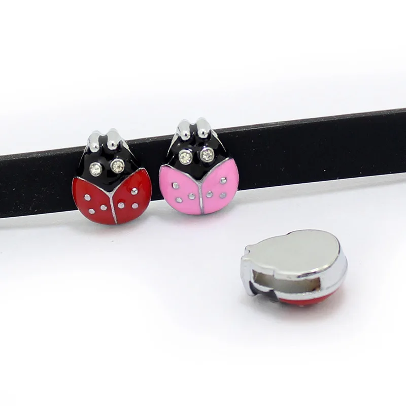 10 шт./лот внутренний диаметр 8 мм очаровательные аксессуары божья коровка для