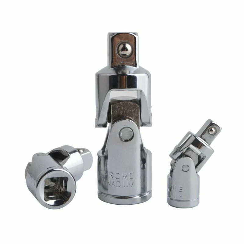 

Wrench Impact Universal Joint Socket Set, Swivel Drive Adapter Reducer 1/4'' 3/8'' 1/2'' For Hand Tool
