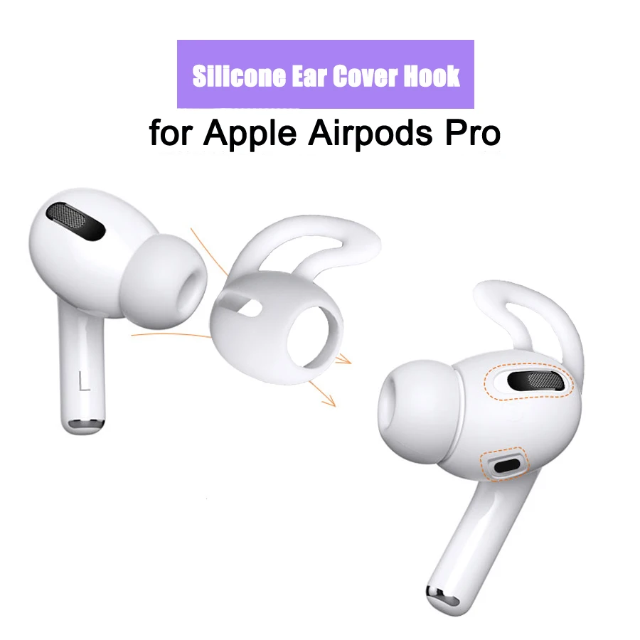 

Silicone Earbuds Case for Airpods Pro Anti-lost Eartip Ear Hook Cap Cover for Apple Airpods Pro Bluetooth Earphone Accessories