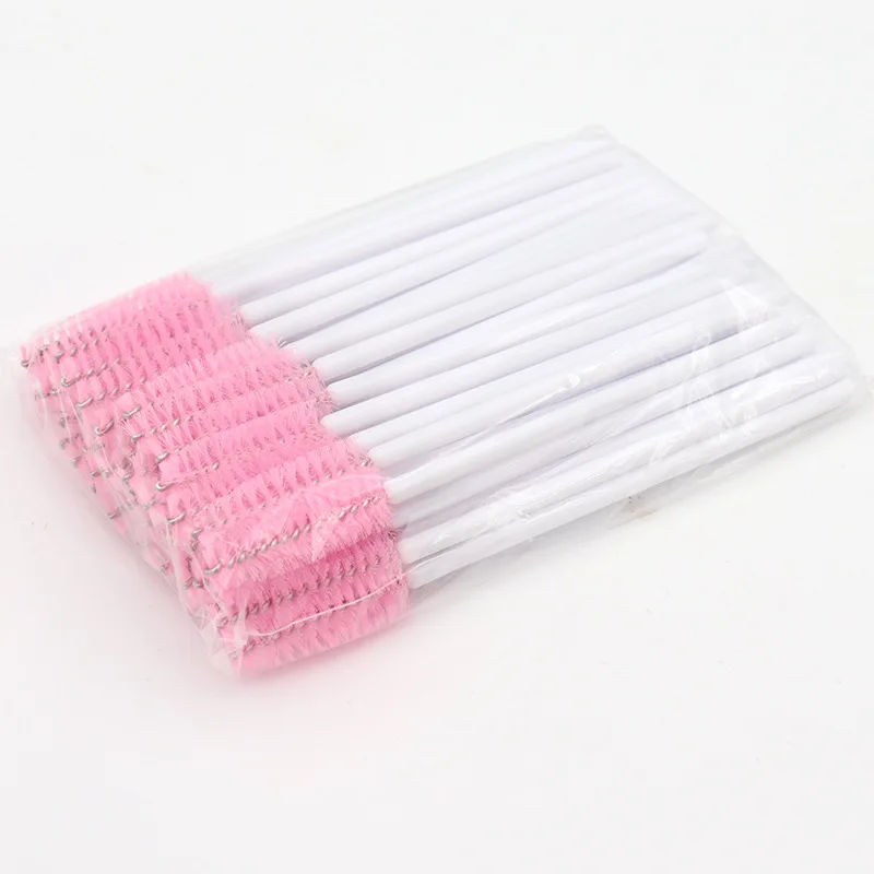 

500pcs Disposable Eyelash Brushes Eyebrow Mascara Wands Applicator Spoolers Eye Lashes Cosmetic Makeup Tools Eye Brow Brush