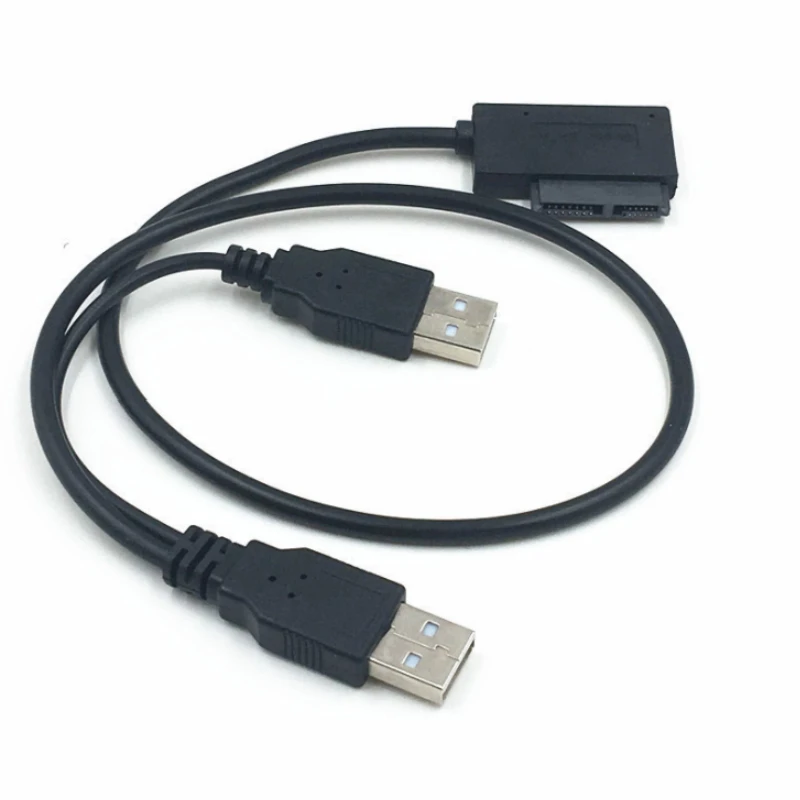 SATA USB 2 0 к 6 + 7Pin кабель-конвертер Внешний Оптический привод адаптер для ноутбука CD